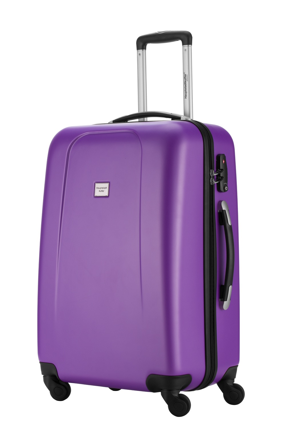 71 liter luggage suitcase baggage trolley case bag hard shell purple TSA | eBay