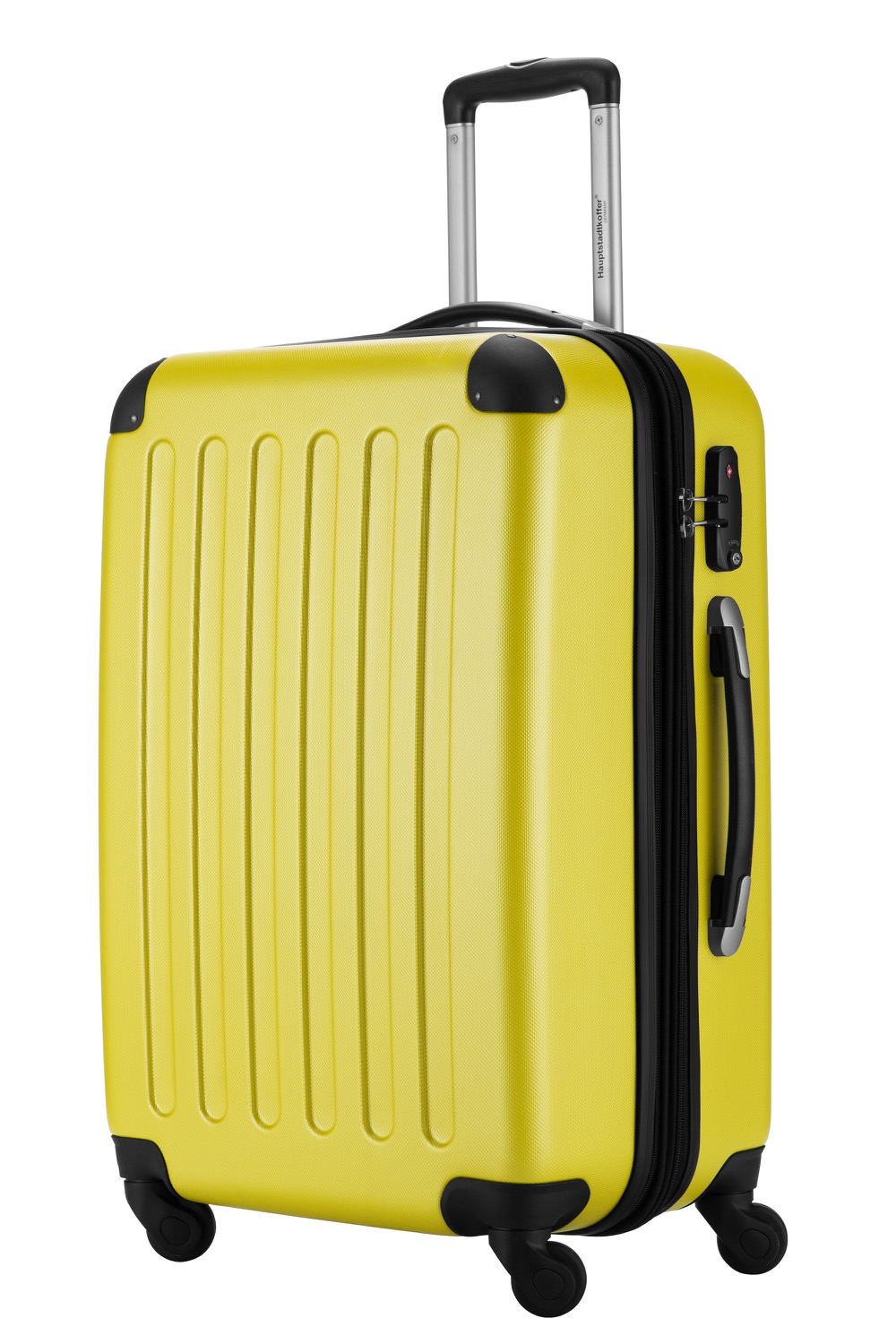80 liter luggage suitcase baggage trolley case bag hard shell yellow ...